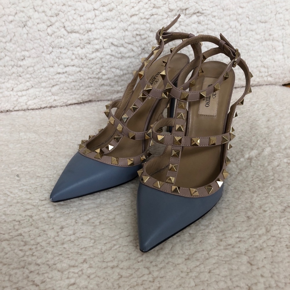 Valentino Rock Stud  bluish Gray